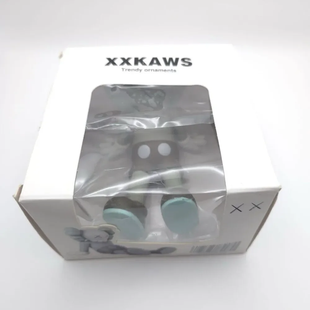 XXKAWS Trendy Ornaments Figure Art‎ Gray New Open Box XX KAWS